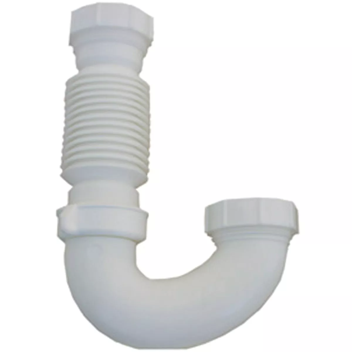 Lasco 1-1/2 In. Flexible White Plastic J-Bend