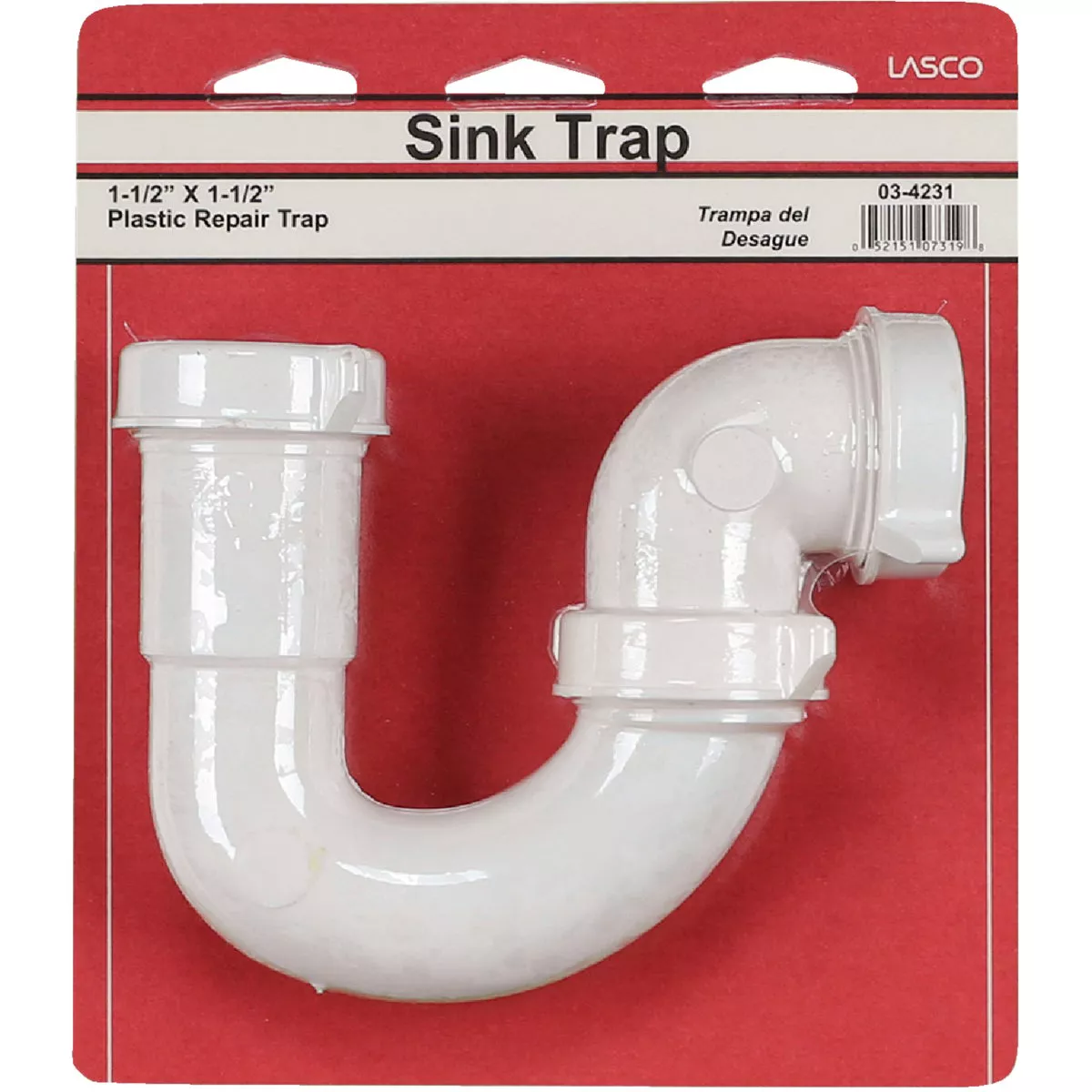 Lasco 1-1/2 In. White Plastic J-Bend - photo 2