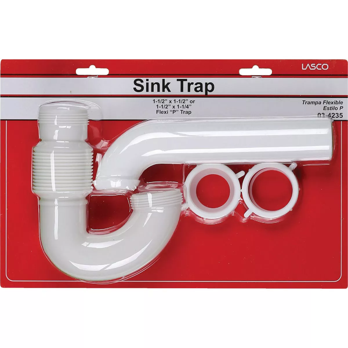 Lasco 1-1/2 In. White Plastic P-Trap - photo 2