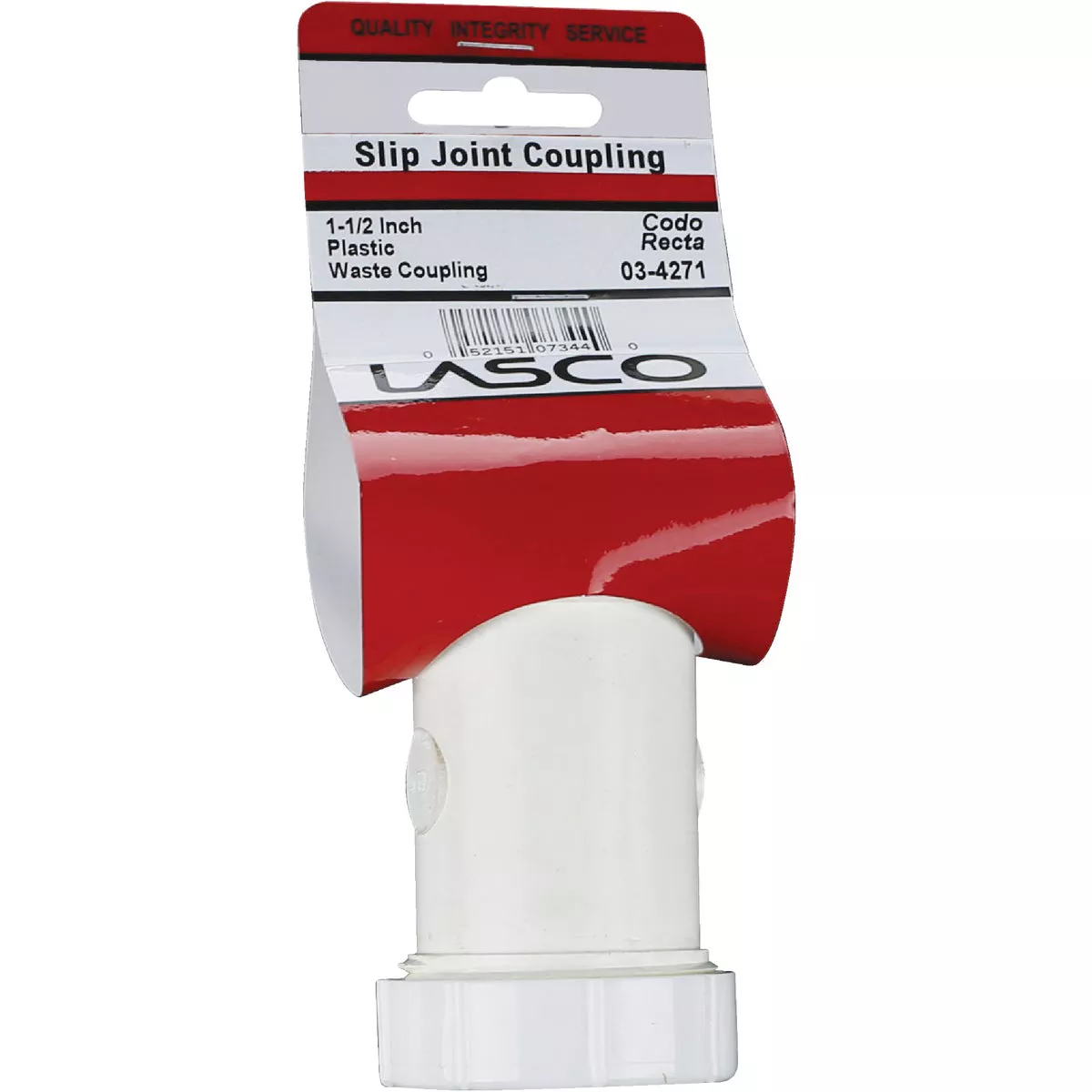 Lasco 1-1/2 In. x 1-1/2 In. Straight Double Slip Joint Extension PVC Coupling - photo 2