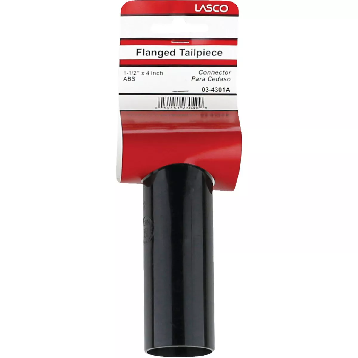 Lasco 1-1/2 In. OD x 4 In. Black Plastic Tailpiece - photo 2