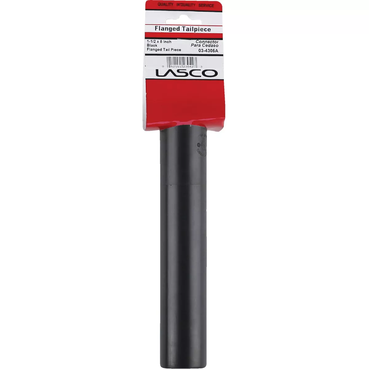 Lasco 1-1/2 In. OD x 8 In. Black Plastic Tailpiece - photo 2