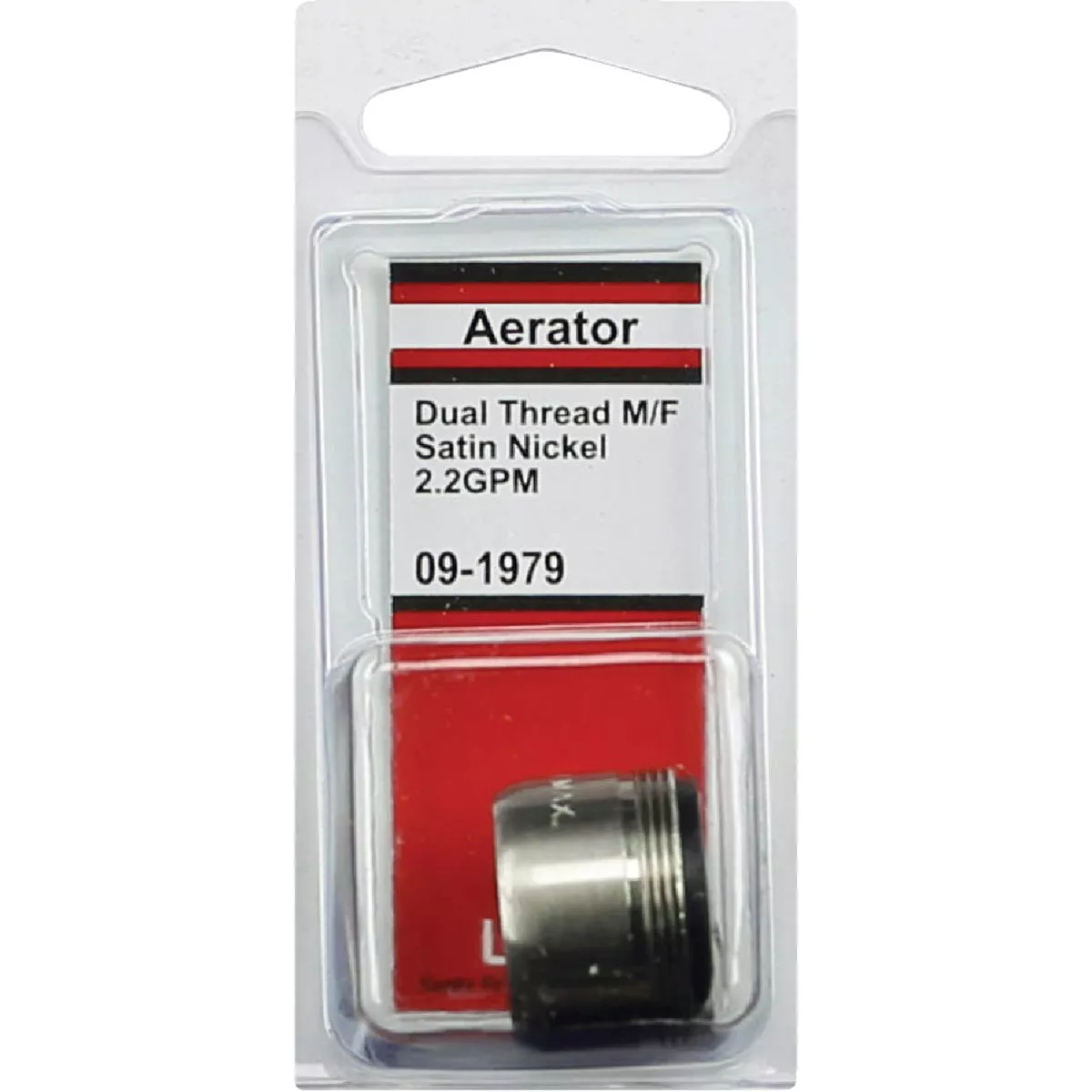 Lasco 2.2 GPM Dual Thread Aerator, Satin Nickel - photo 2