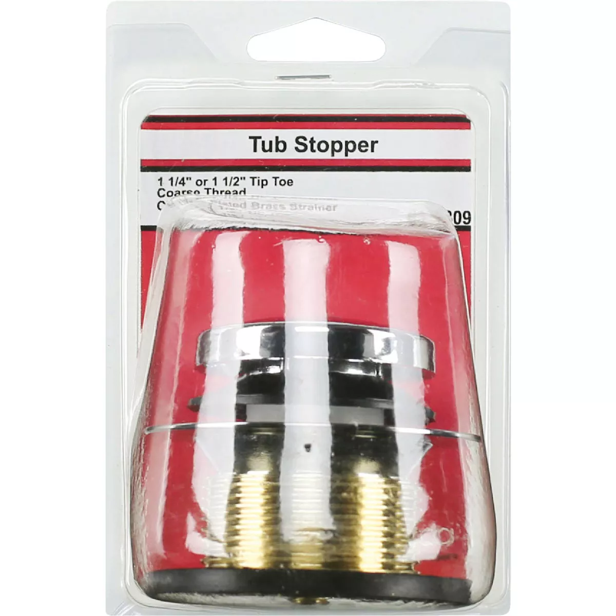 Lasco Polished Chrome Plated Tip Toe Stopper Bath Drain Trim Kit - photo 2
