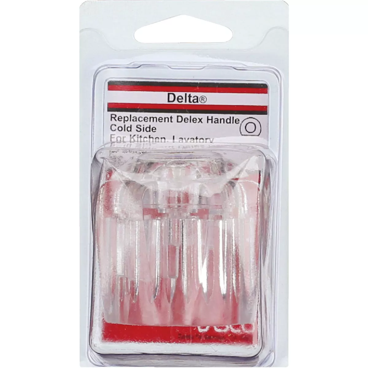 Lasco Delta Delex Cold Round Clear Tub & Shower Handle Kit - photo 2