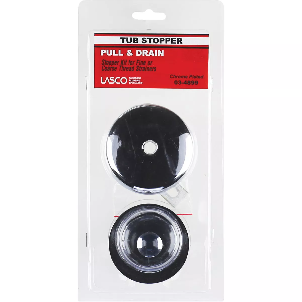Lasco Polished Chrome Push Pull Bath Drain Trim Kit - photo 2