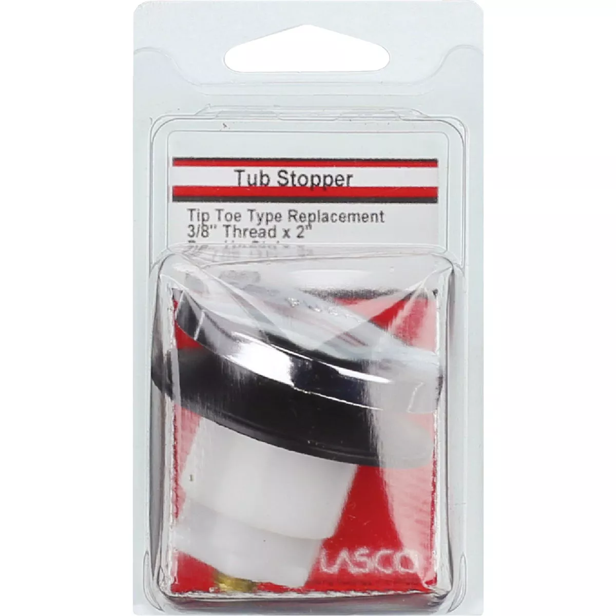 Lasco Tub Toe-Touch 3/8 In. Thread Drain Stopper Cartridge in Chrome - photo 2