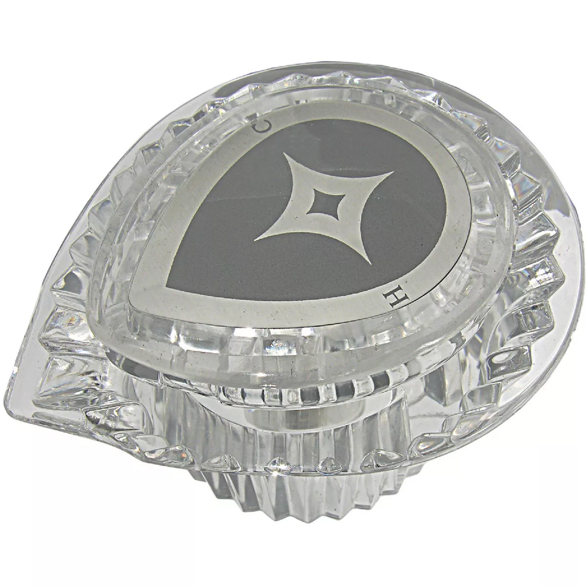 Lasco Moen Teardrop Clear Tub & Shower Handle Kit