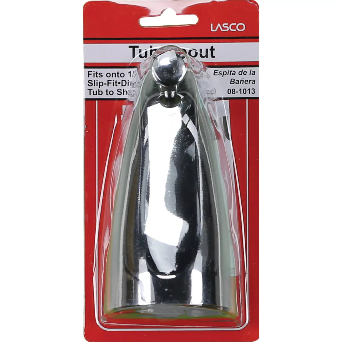 Lasco 5/8 In. Slip-Fit Chrome Bathtub Spout with Diverter - photo 2