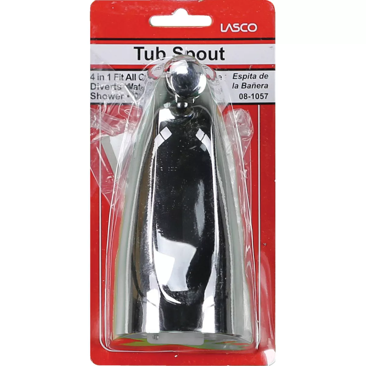 Lasco 4-Way Chrome Plated Bathtub Spout with Diverter - photo 2