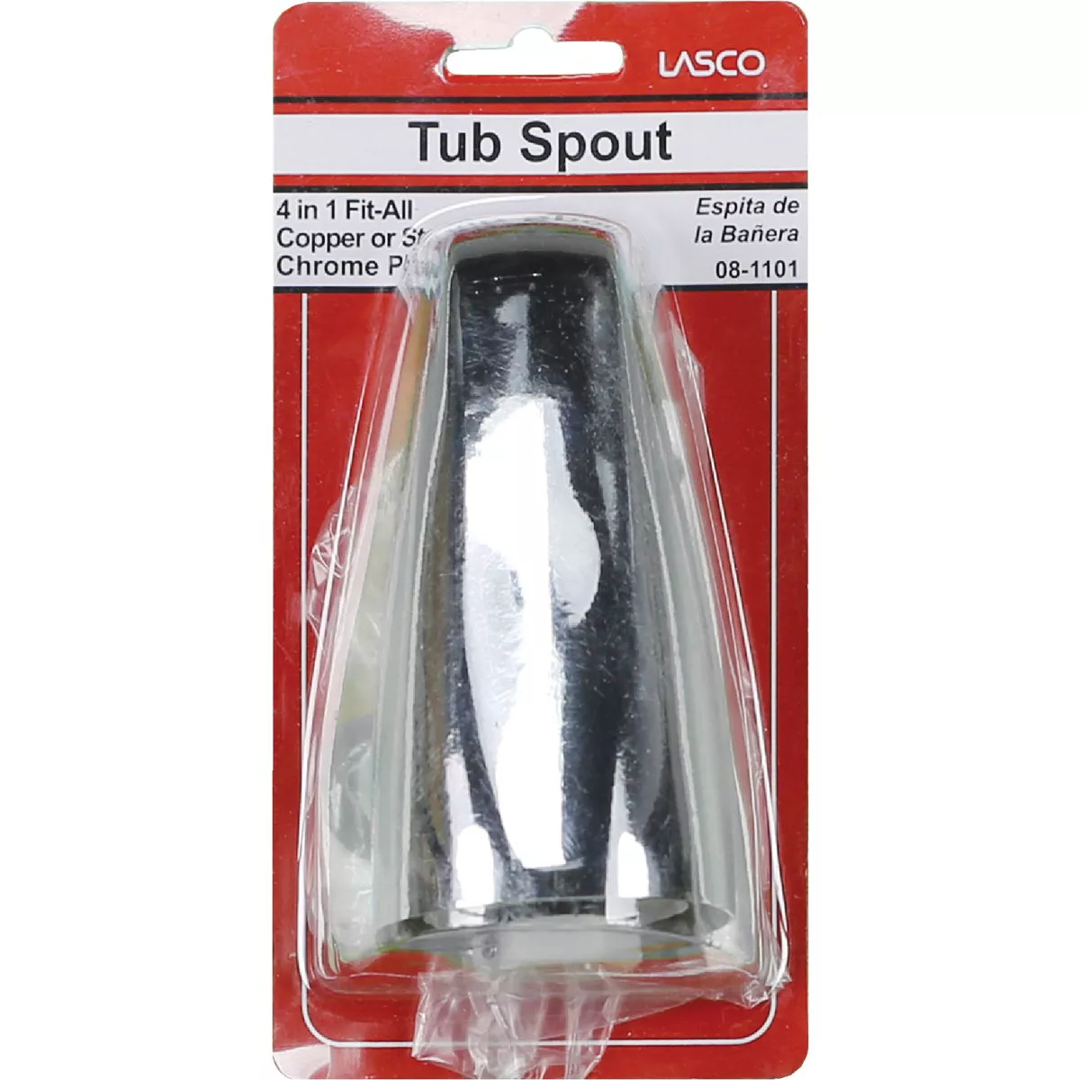 Lasco 4-Way Chrome Bathtub Spout with Diverter - photo 2