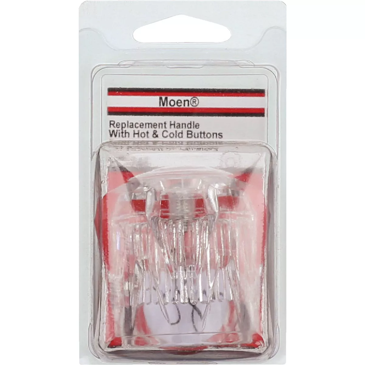 Lasco Moen Round with Hot & Cold Buttons Clear Tub & Shower Handle Kit - photo 2