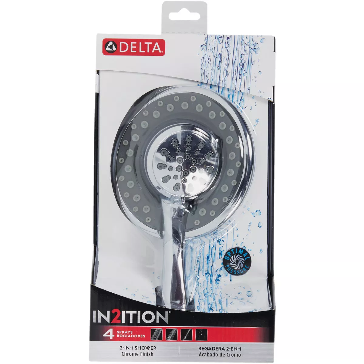 Delta In2ition 4-Spray 1.8 GPM Combo Handheld Shower Head, Chrome - photo 2