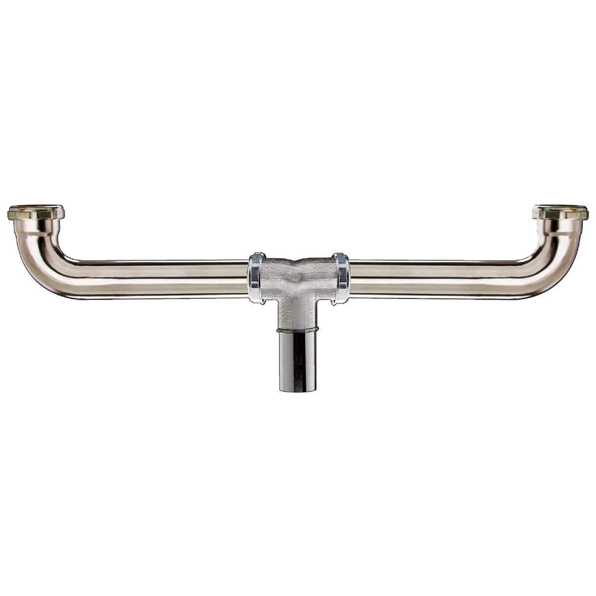 Do it 1-1/2 In. x 16 In. Satin Nickel Center 22 Gauge Outlet Continuous Waste
