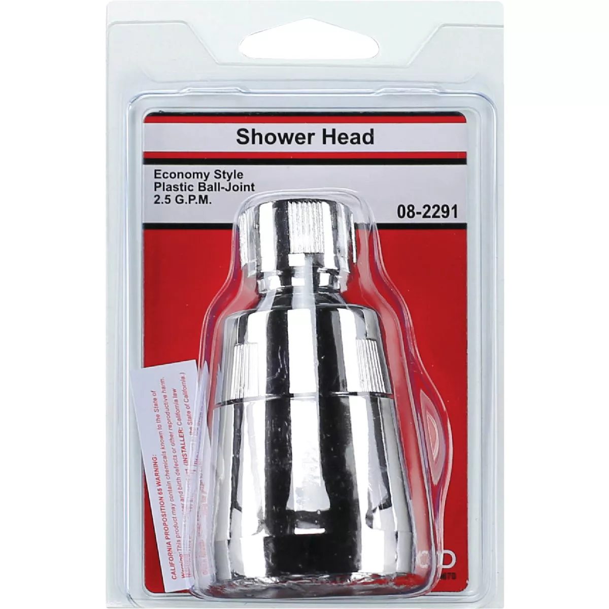 Lasco 1-Spray 1.8 GPM Fixed Shower Head, Chrome - photo 2