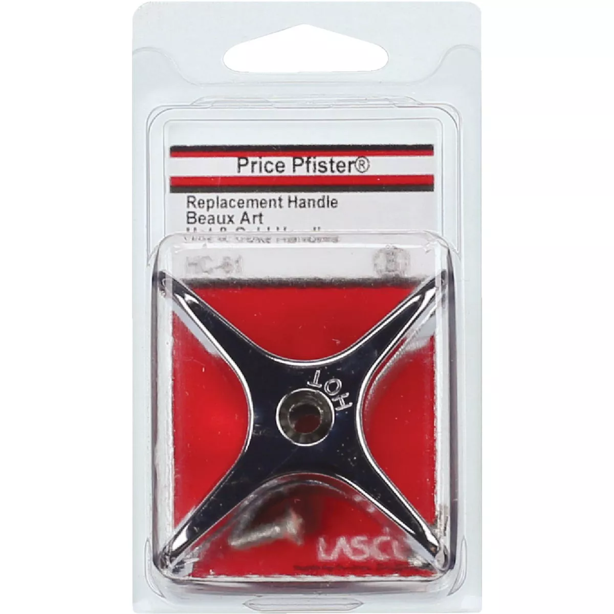 Lasco Price Pfister Hot & Cold Chrome Tub & Shower Handle Kit (2-Pack) - photo 2