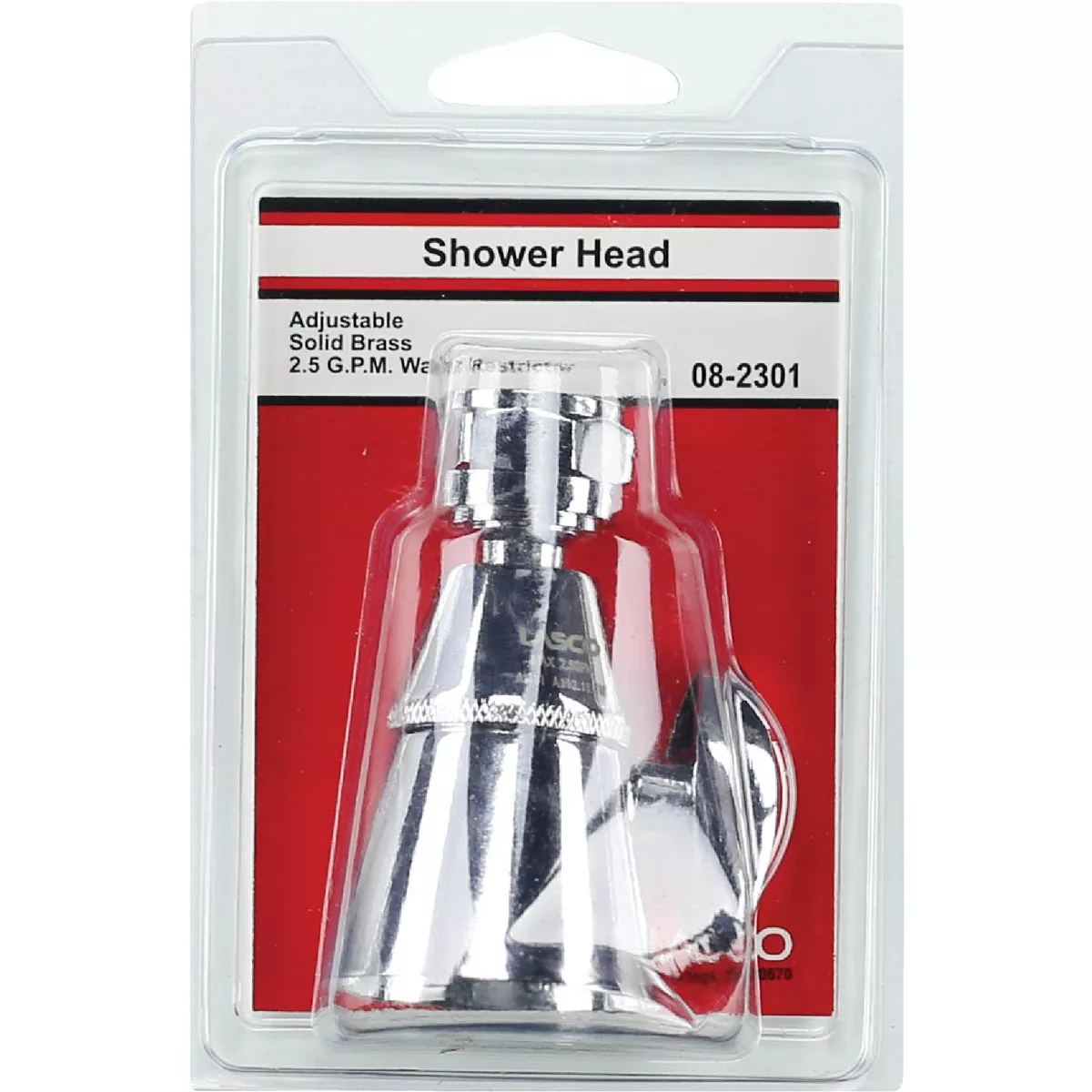 Lasco 1-Spray 2.0 GPM Fixed Shower Head, Chrome - photo 2