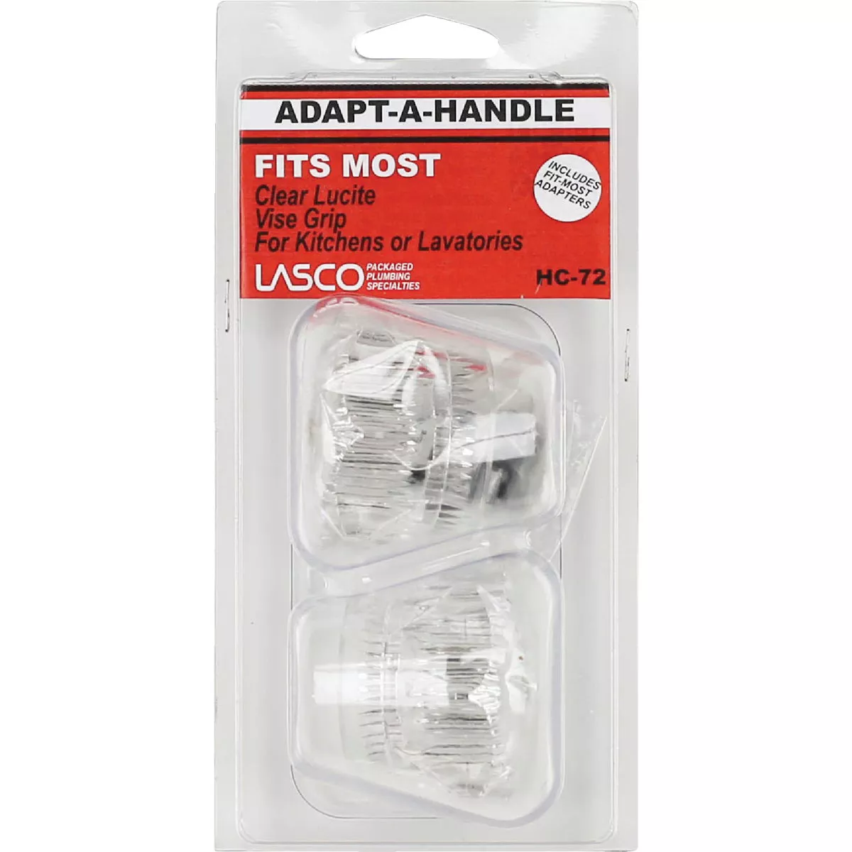 Lasco Universal Hot & Cold Clear Tub & Shower Handle Kit - photo 2