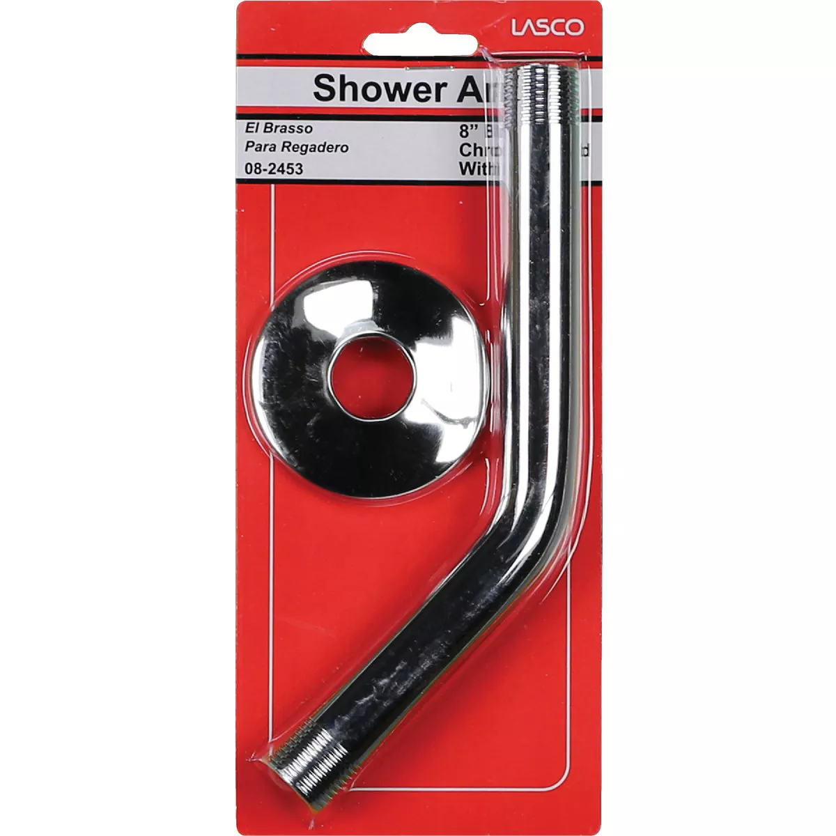 Lasco 8 In. Chrome Shower Arm and Flange - photo 2