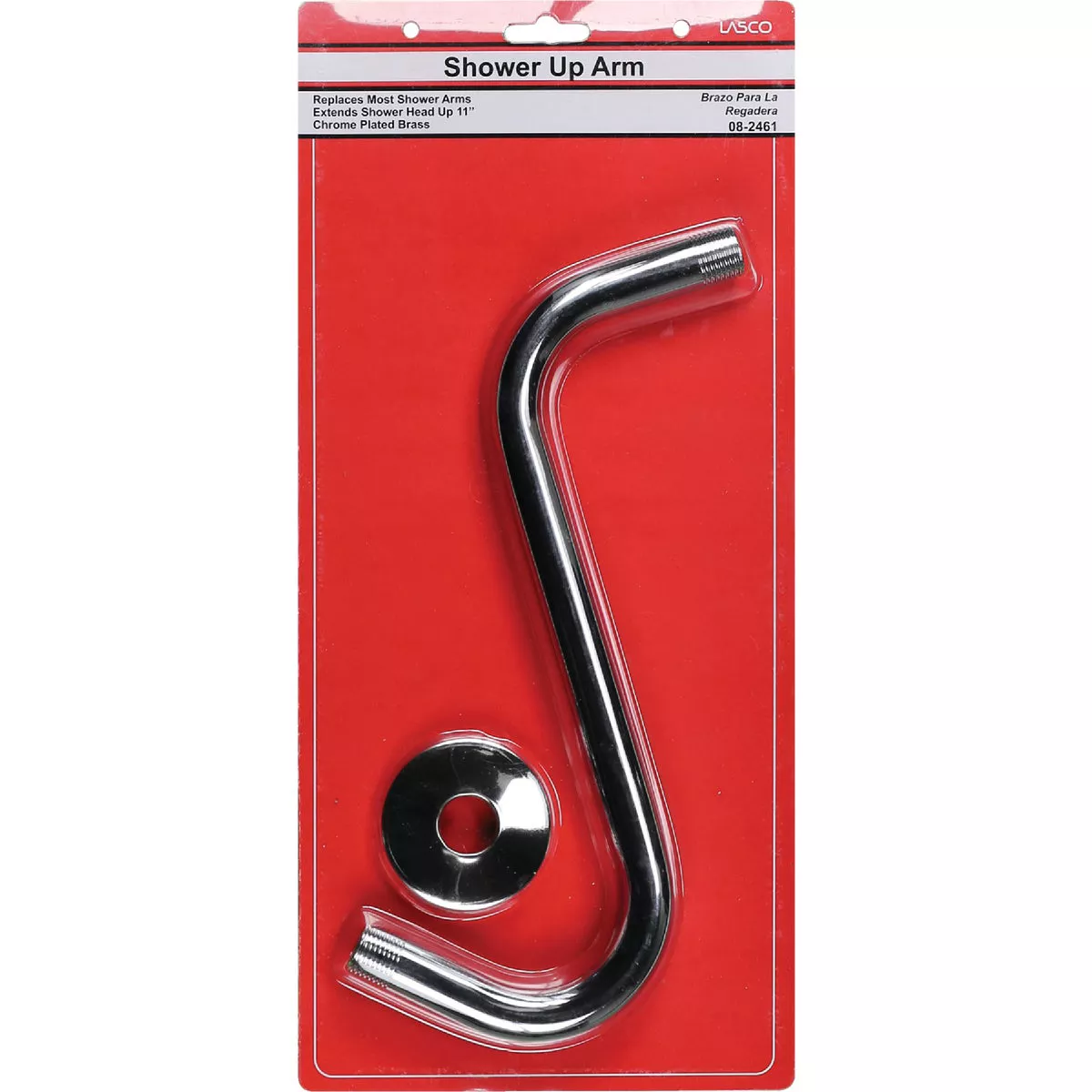 Lasco 10 In. Chrome S-Type Shower Arm and Flange - photo 2