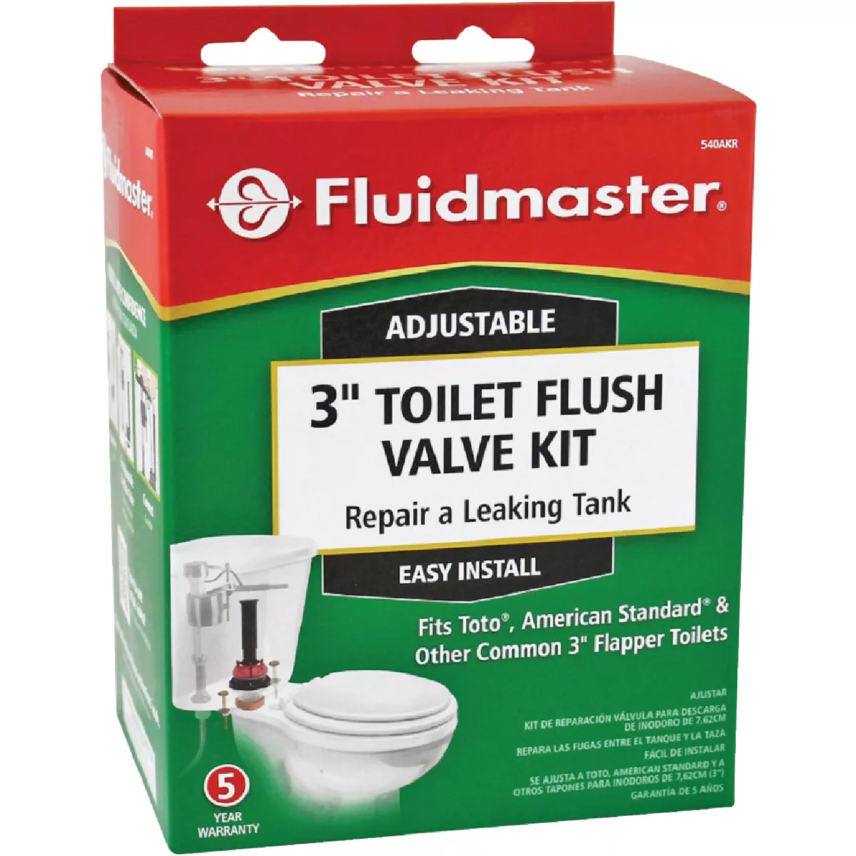 Fluidmaster Flush Valve Repair Kit for 3 In. HET Toilet - photo 2
