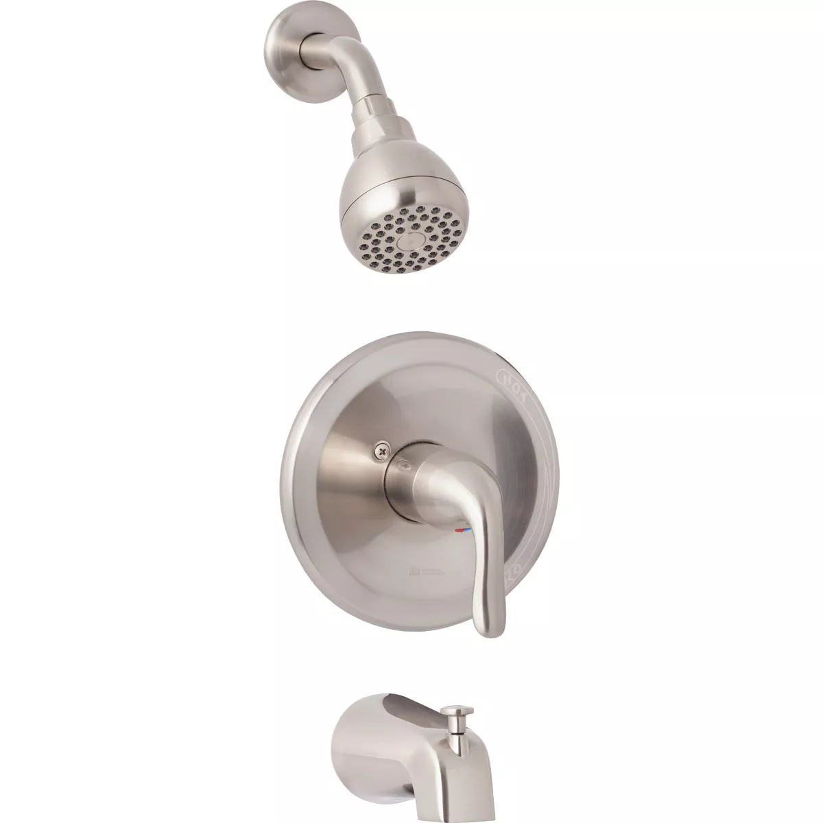Home Impressions Brushed Nickel Single-Handle Metal Lever Tub & Shower Faucet