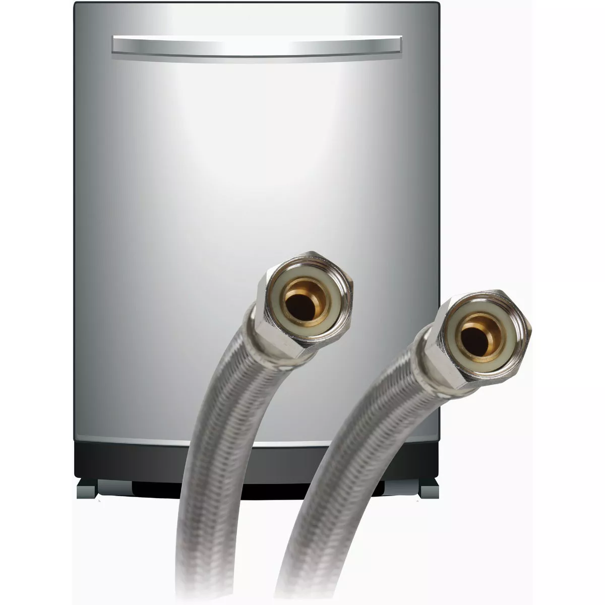 Fluidmaster 3/8 In. x 3/8 In. x 60 In. L Stainless Steel Dishwasher Connector - photo 3