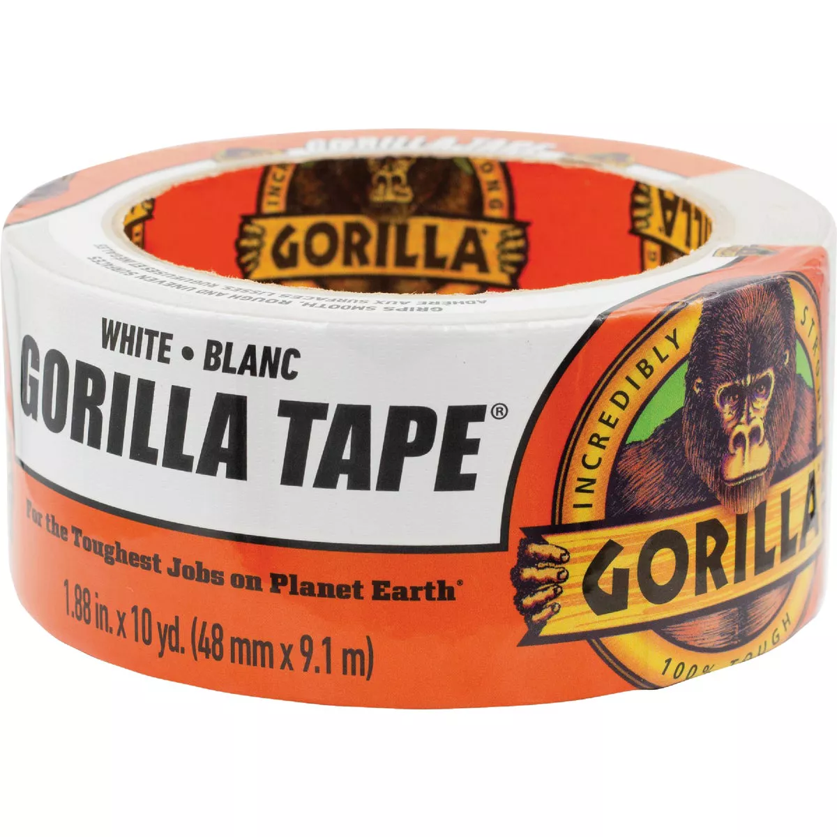 Gorilla 1.88 In. x 10 Yd. Heavy-Duty Duct Tape, White - photo 2