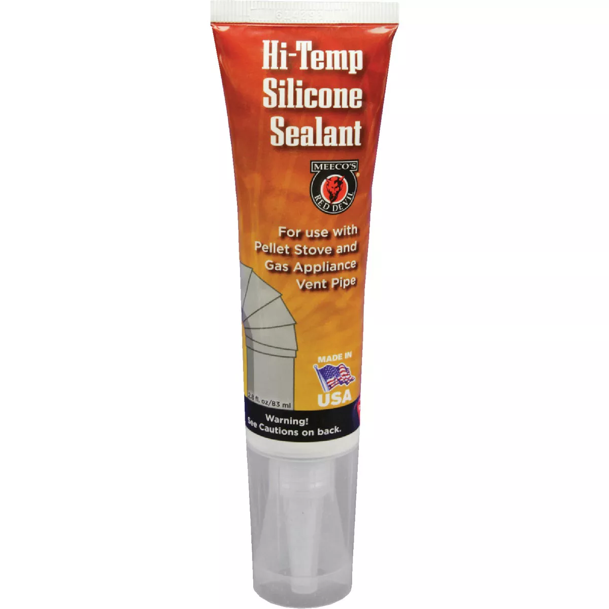 Meeco's Red Devil 2.7 Oz. Black Silicone Hi-Temp Sealant