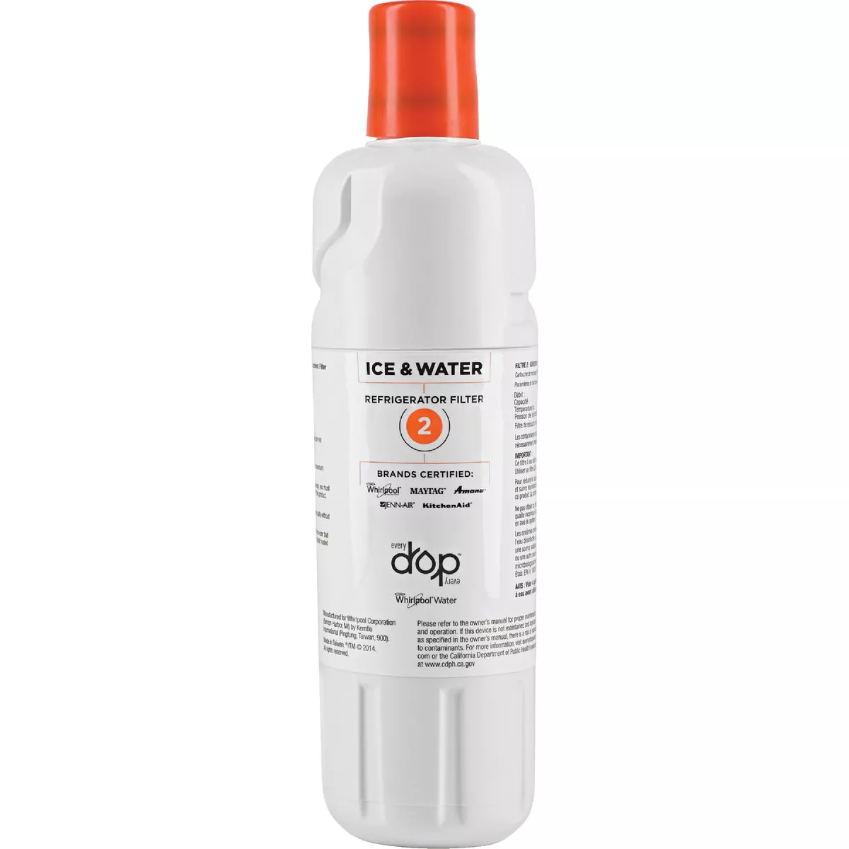 EveryDrop by Whirlpool Filter 2 Icemaker & Refrigerator Water Filter Cartridge