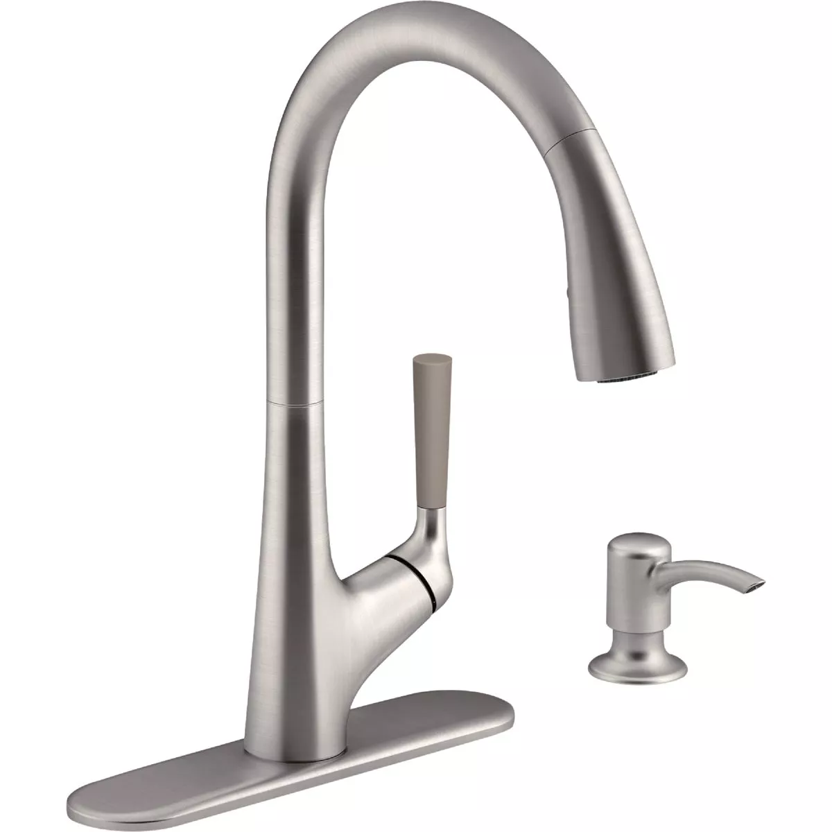 Kohler Malleco 1-Handle Lever Pull-Down Kitchen Faucet, Stainless - photo 2