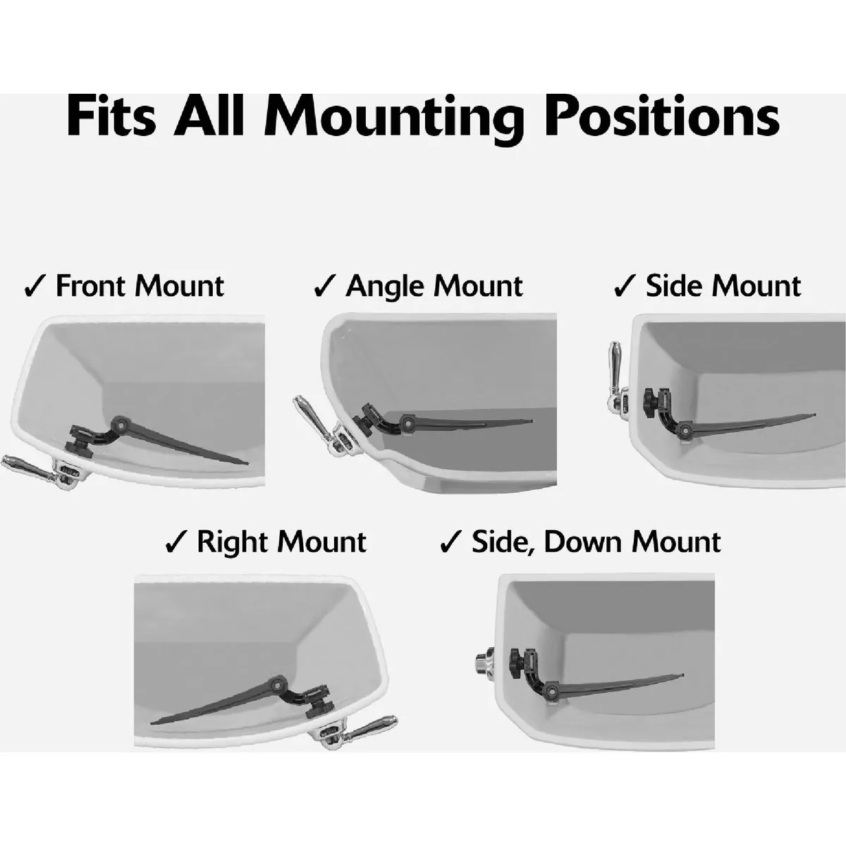 Korky StrongARM Universal Brushed Nickel Tank Lever with Faucet Style Handle - photo 6