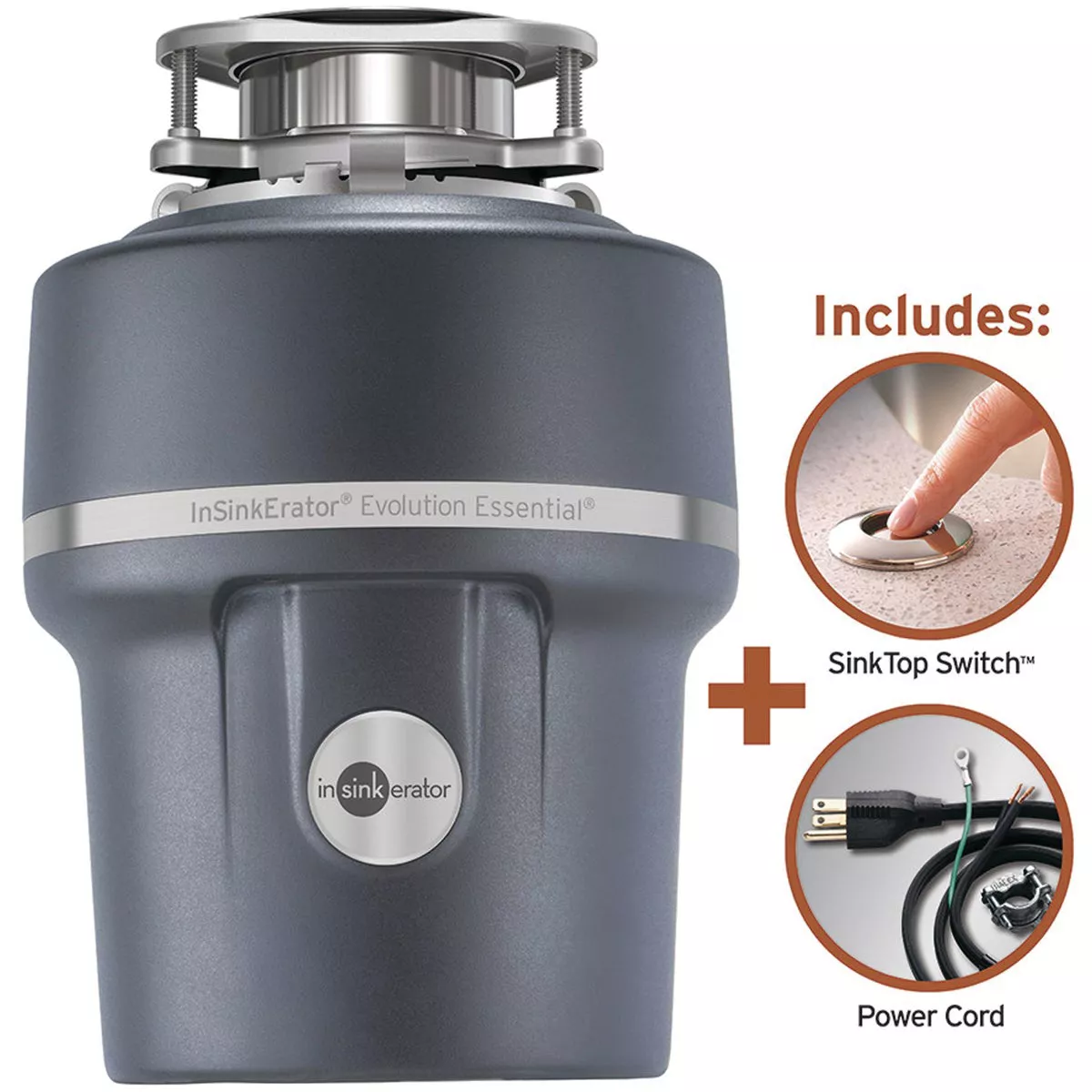 Insinkerator Evolution Essential 3/4 HP Garbage Disposer, 9 Year Warranty - photo 2