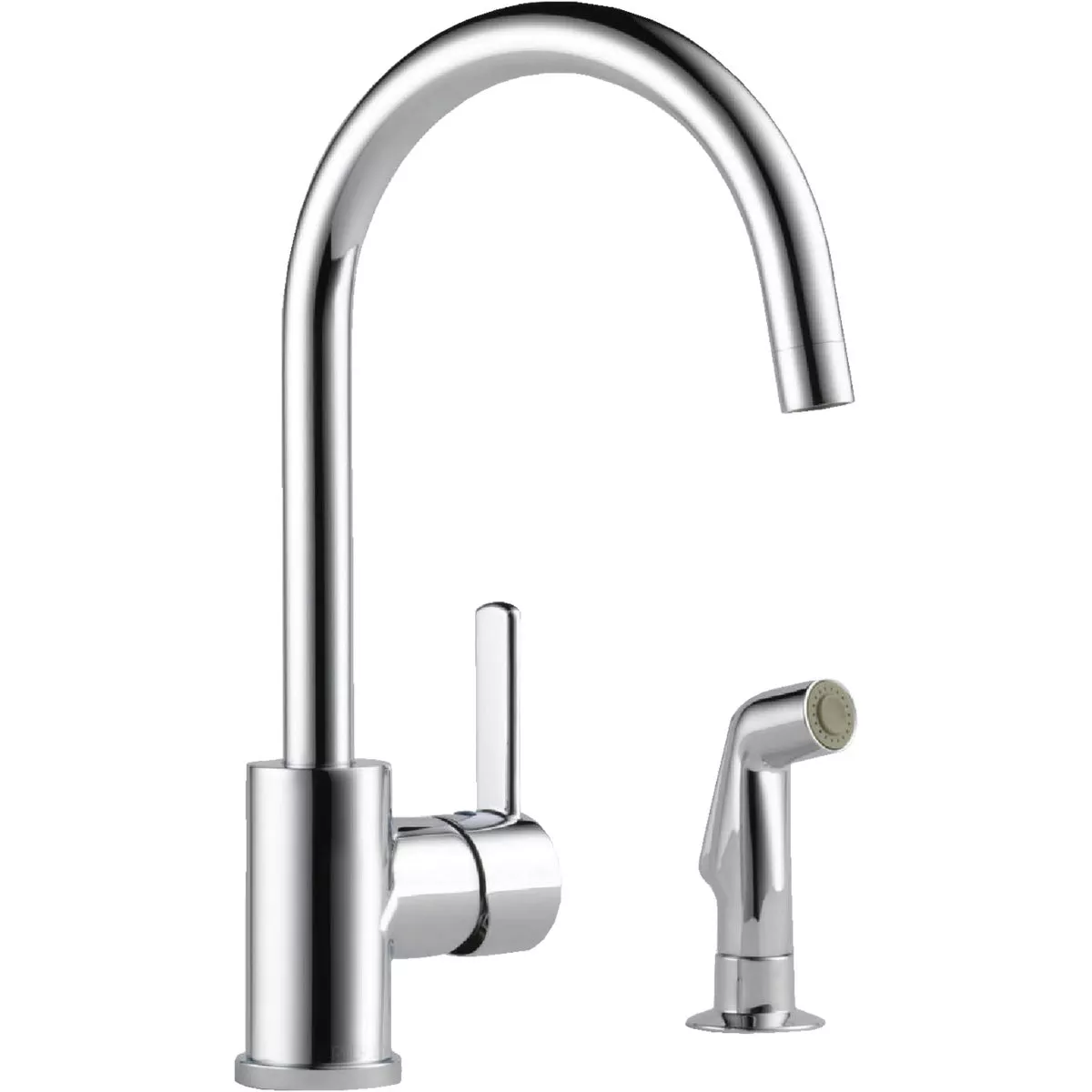 Peerless Apex 1-Handle Lever Kitchen Faucet with Side Spray, Chrome - photo 5