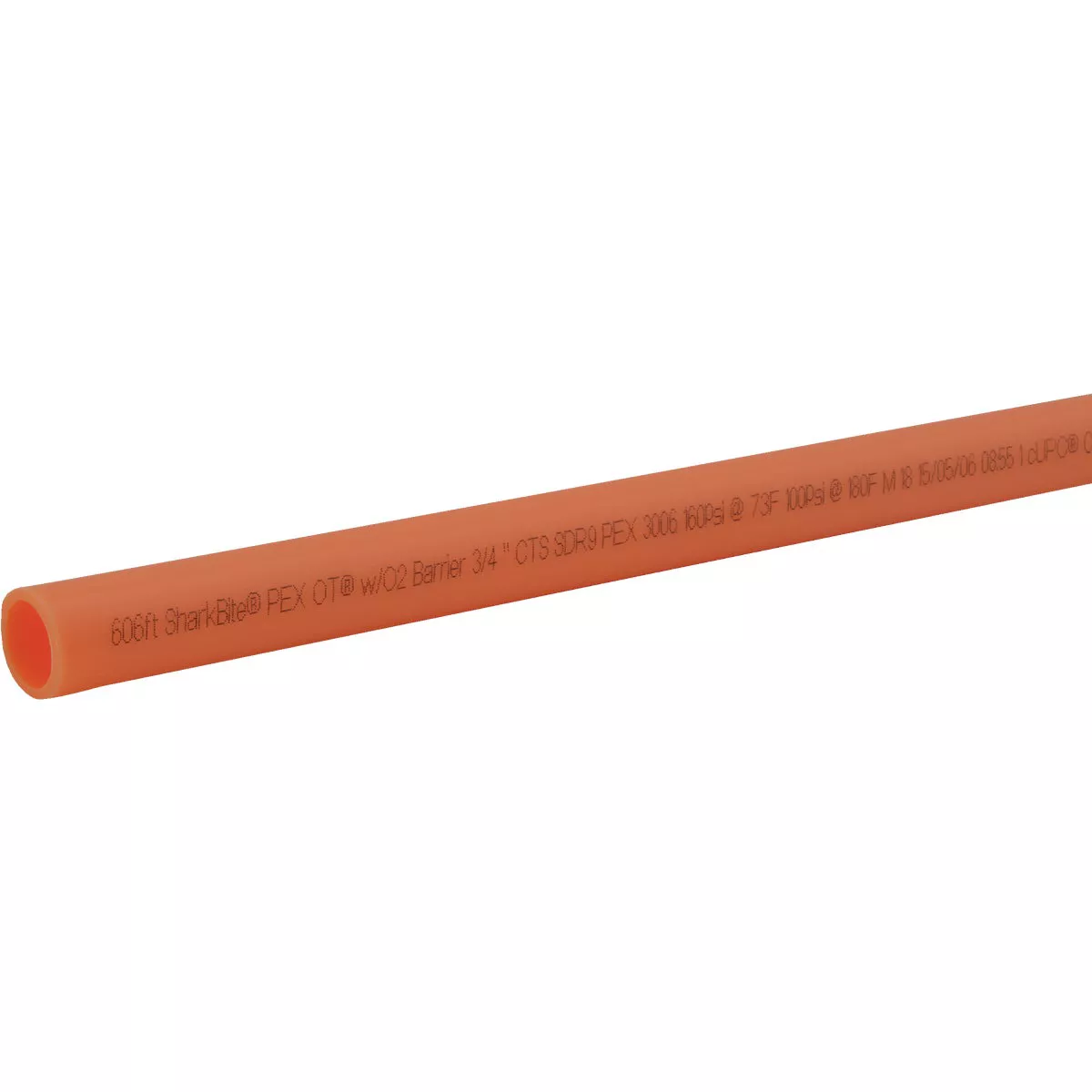 SharkBite 3/4 In. x 10 Ft. Orange Oxygen Barrier Radiant Heating PEX Pipe Type B Coil
