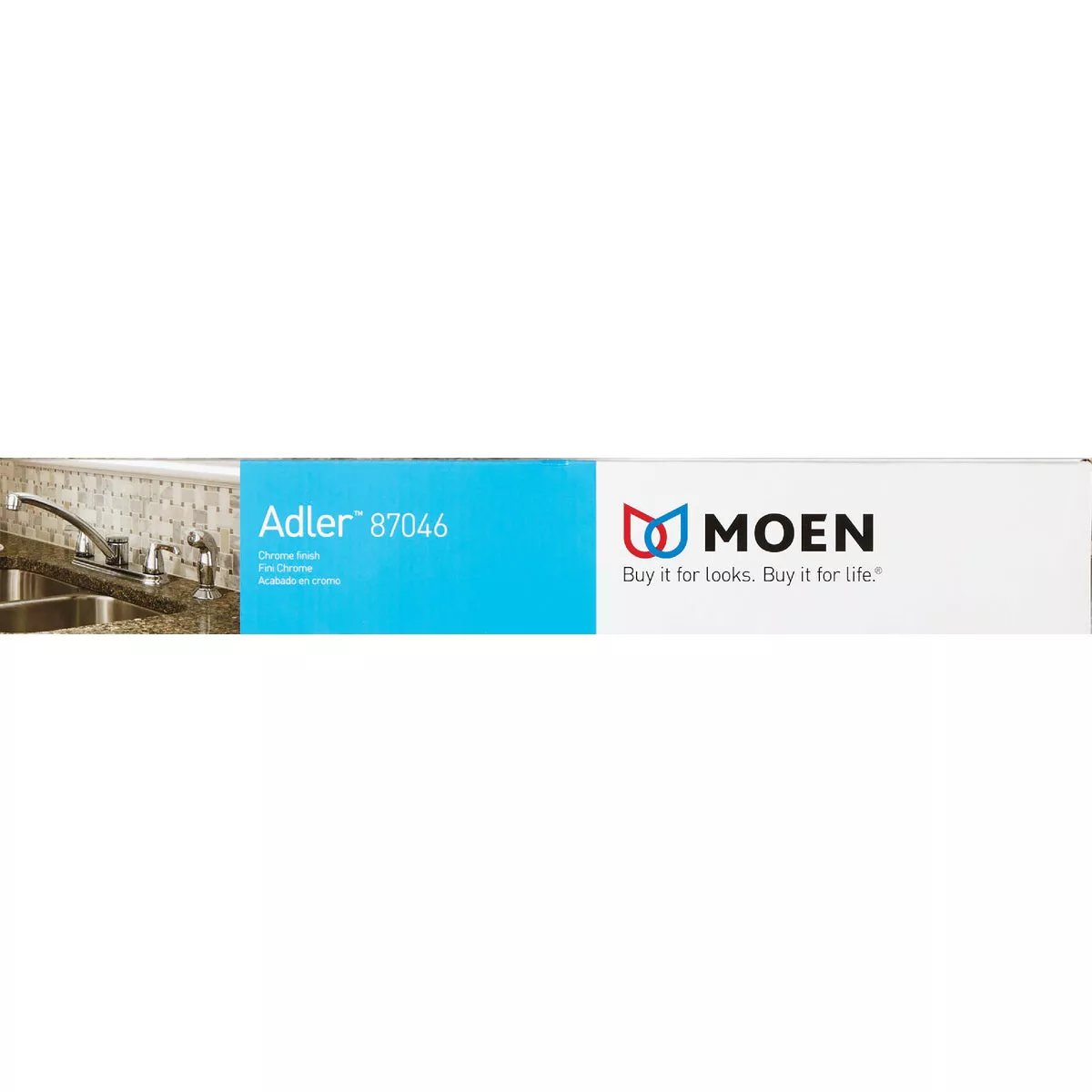 Moen Adler 2-Handle Lever Or Knob Kitchen Faucet with Side Spray, Chrome - photo 2