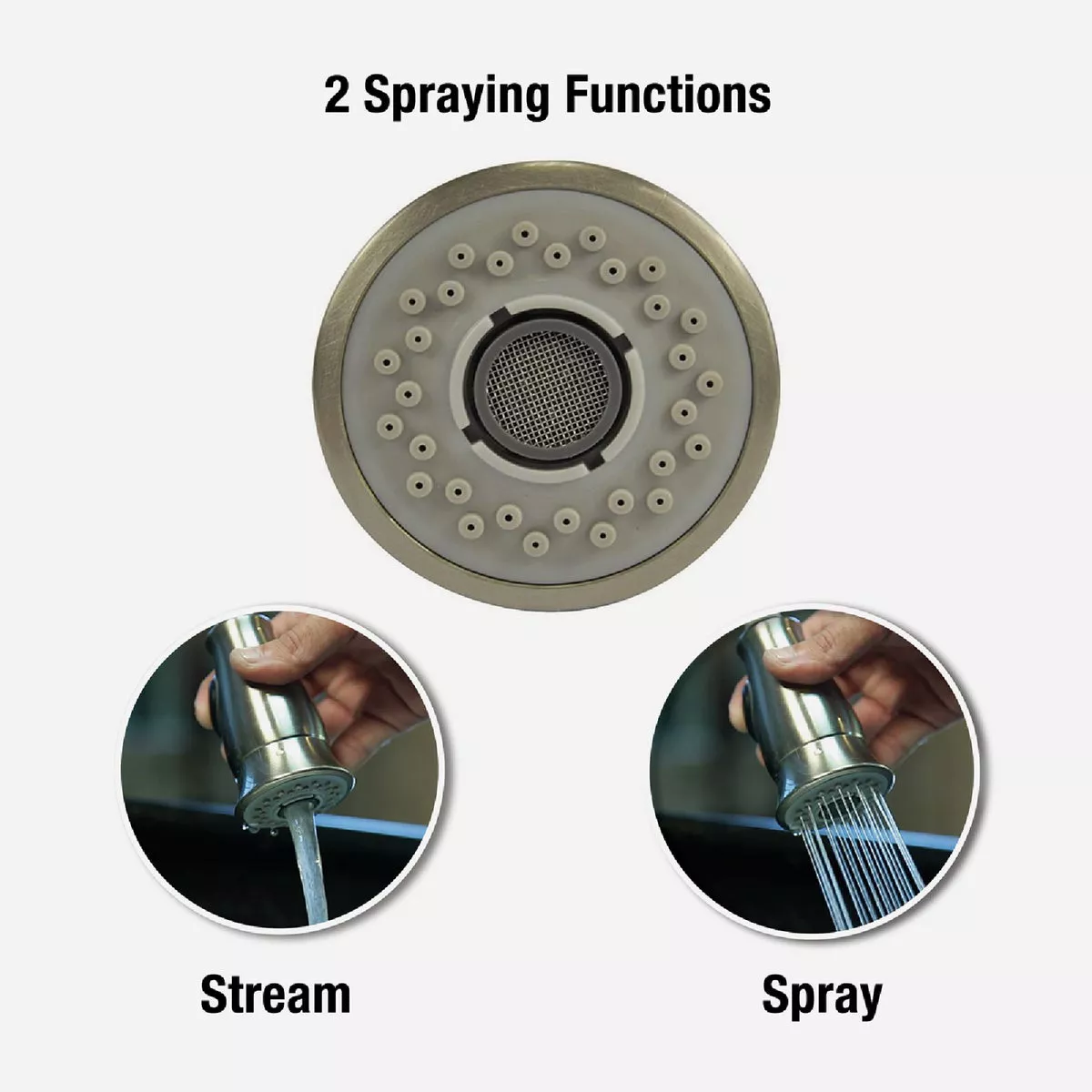 Danco Smart Spray 1.5 GPM Stainless Steel Kitchen Faucet Replacement Pull Down Spray Head - photo 2