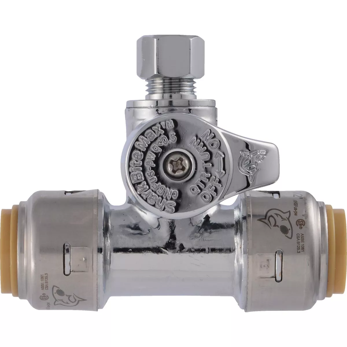 SharkBite 1/2 In. X 1/2 In. X 1/4 In. Push-to-Connect Stop Tee - photo 4