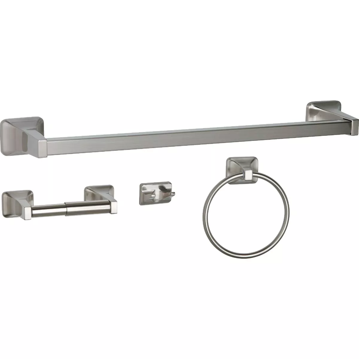 Home Impressions Vista Brushed Nickel 4-Piece Bath Hardware Set - photo 3