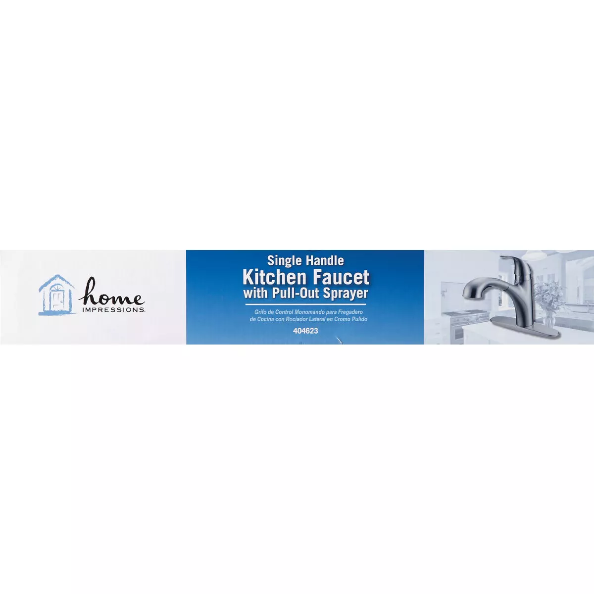 Home Impressions 1-Handle Lever Pull-Out Kitchen Faucet, Brushed Nickel - photo 2