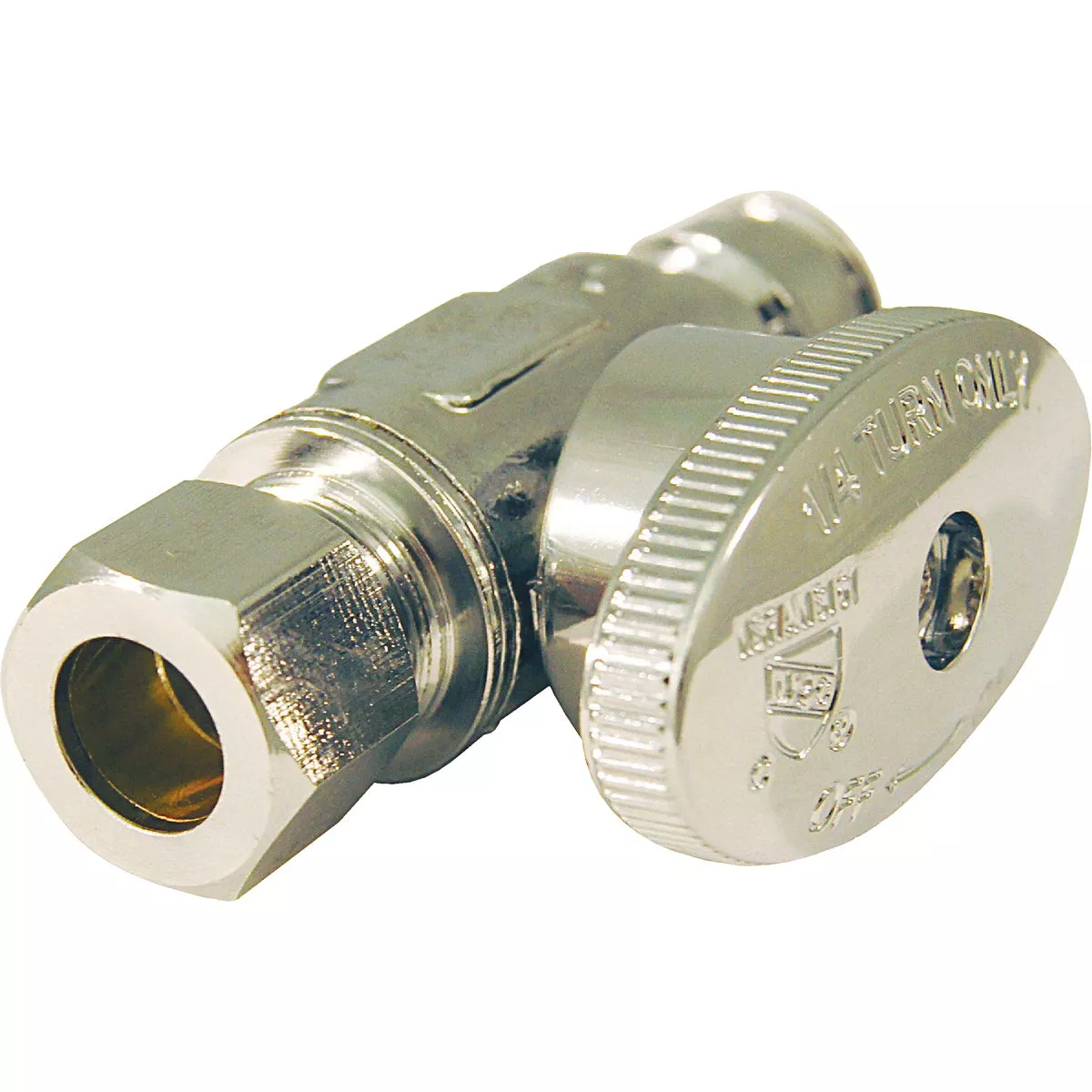 Apollo Retail 1/2 In. Barb x 3/8 In. Compression Chrome-Plated Brass Straight PEX-A Stop Valve - photo 3