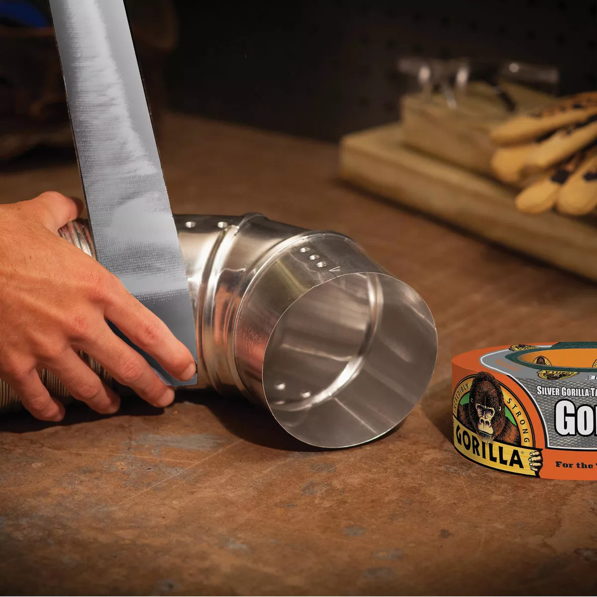 Gorilla 2.88 In. x 25 Yd. Tough & Wide Heavy-Duty Duct Tape, Silver - photo 4