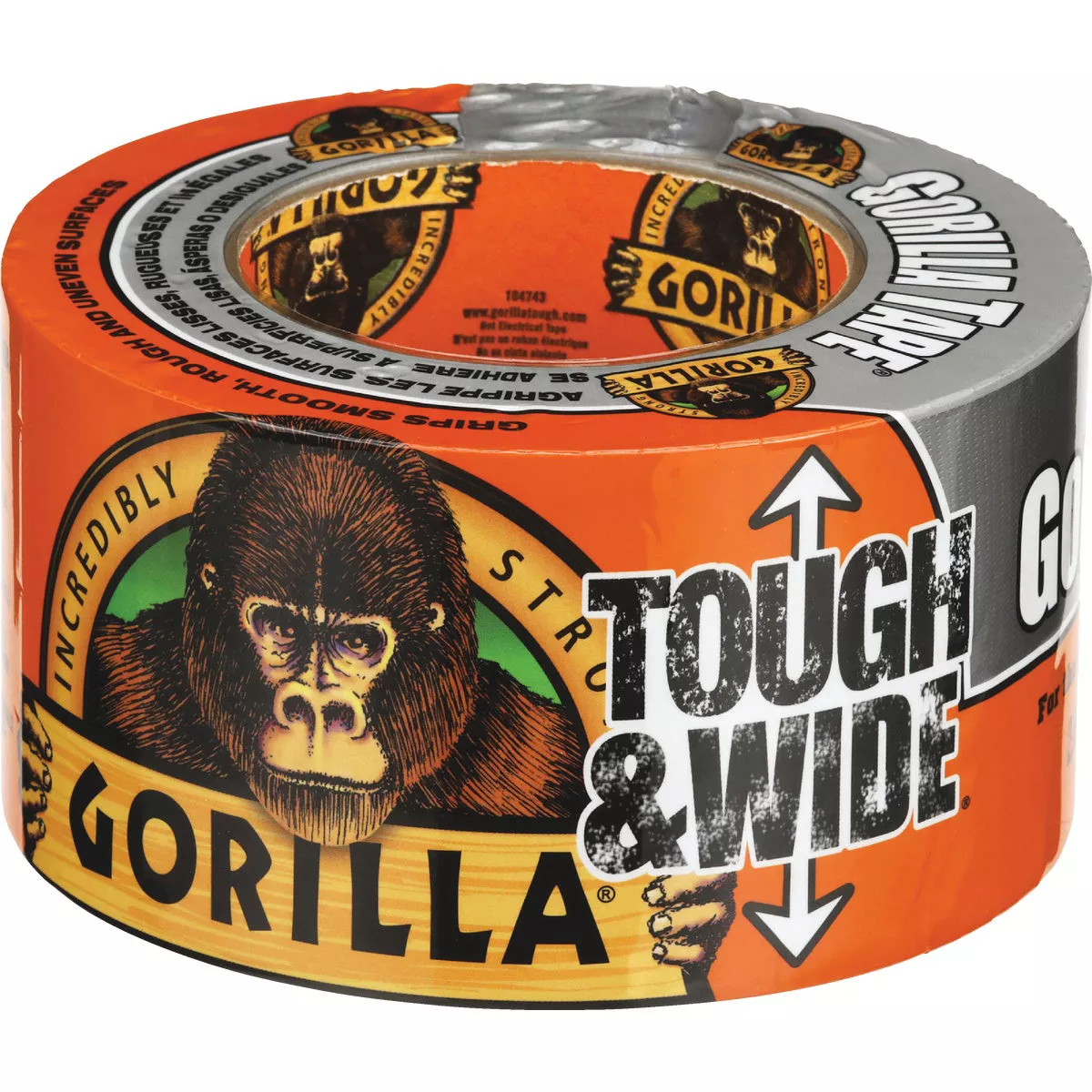 Gorilla 2.88 In. x 25 Yd. Tough & Wide Heavy-Duty Duct Tape, Silver - photo 3