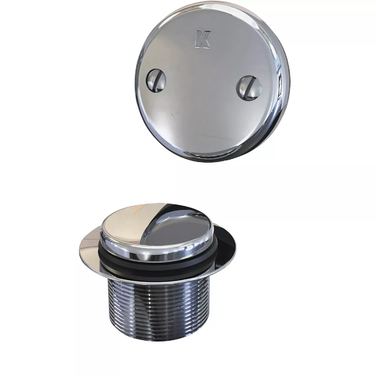 Keeney Foot Lok Stop Plastic Bath Drain with Polished Chrome Trim - photo 6