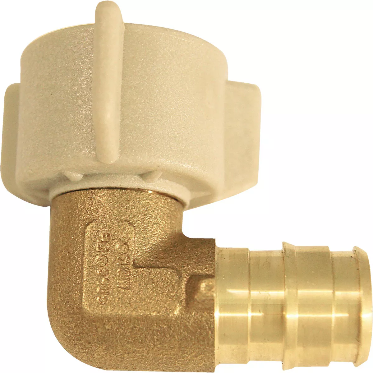 Apollo Retail 1/2 In. Barb x 1/2 In. FNPT 90 Deg. Brass Swivel PEX-A Elbow (1/4 Bend) - photo 2