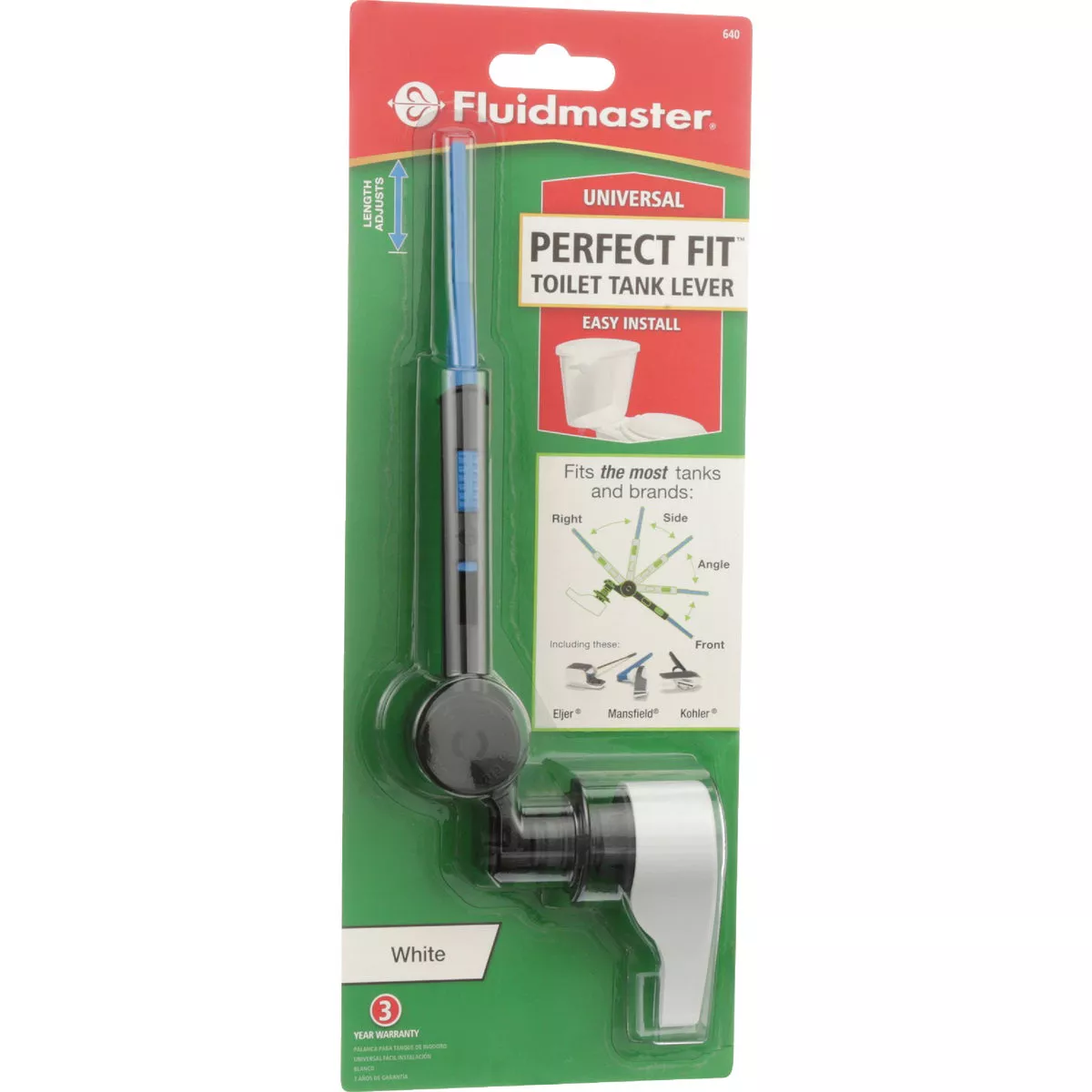 Fluidmaster Perfect Fit White Toilet Tank Lever - photo 2