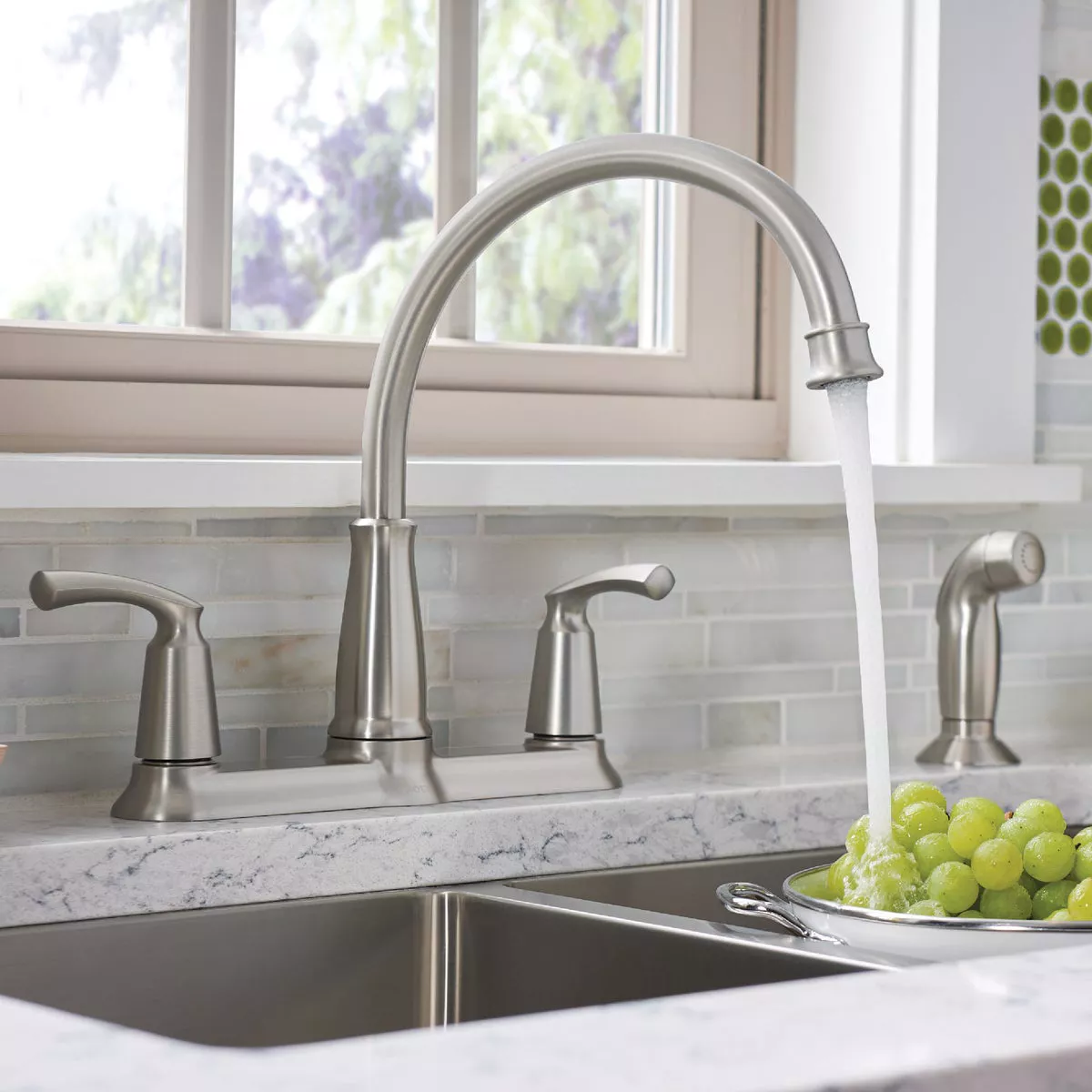 Moen Bexley 2-Handle Lever Kitchen Faucet with Side Spray, Spot Resist Stainless Steel - photo 4