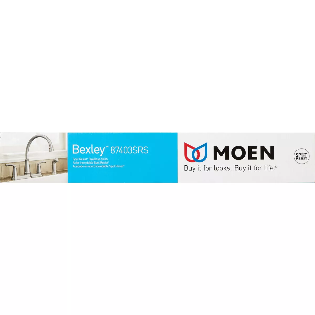 Moen Bexley 2-Handle Lever Kitchen Faucet with Side Spray, Spot Resist Stainless Steel - photo 2