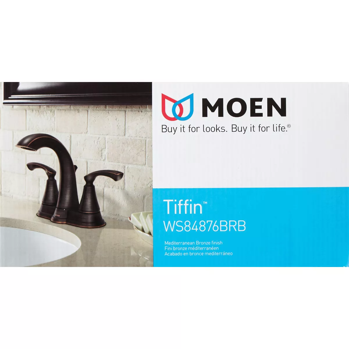 Moen Tiffin 2-Handle Lever Centerset Bathroom Faucet, Mediterranean Bronze - photo 2