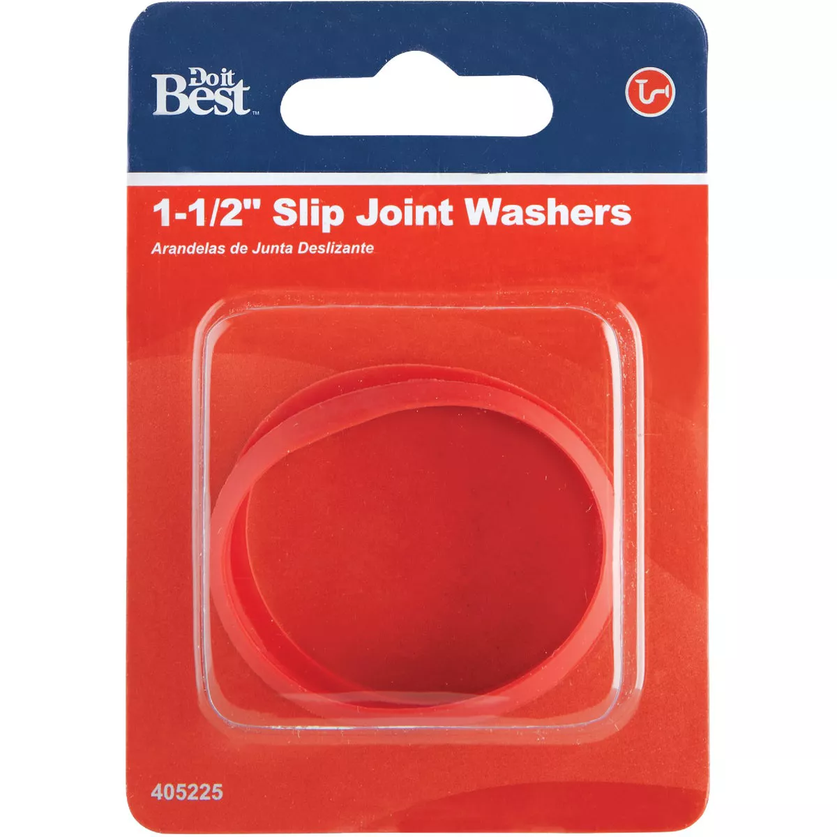 Do it Best 1-1/2 In. x 1-1/2 In. Black Rubber Slip Joint Washer (2-Pack) - photo 2